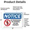 Signmission No Trespassing Or Loitering On This Property OSHA Notice Sign, Vinyl Decal, 7in W x 5in L, 2PK OS-2PACK-NS-D-57-L-16209 - alternate 5